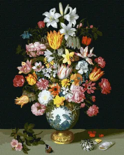Картина за номерами - Квіткова симфонія ©Ambrosius Bosschaert de Oude