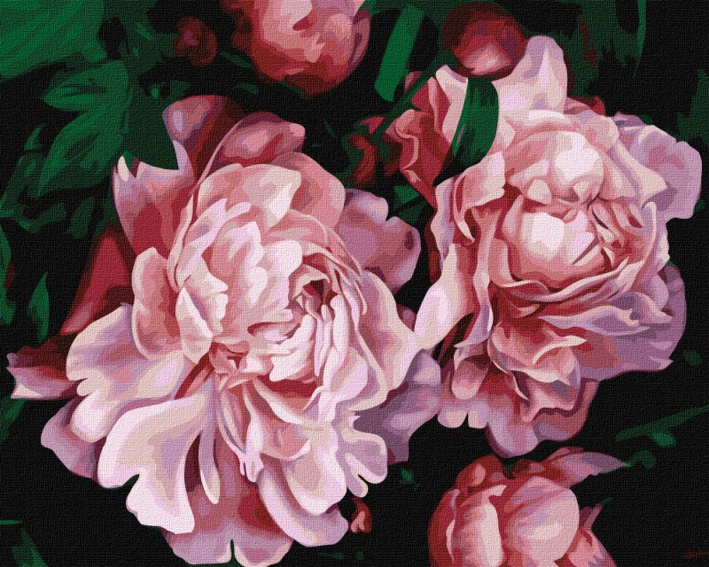 Painting by numbers - Lush flowering ©Popova Josephine