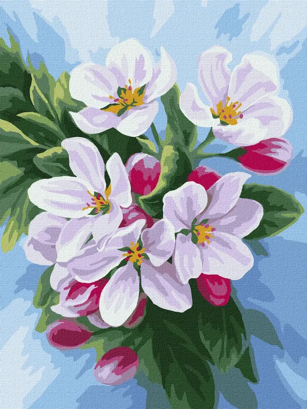 Картина по номерам - Цветение яблони ©annasteshka