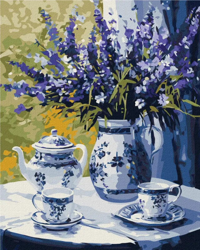 Painting by numbers - Lavender tea party ©art_selena_ua