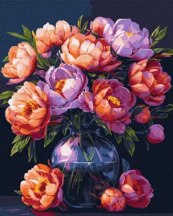 Картина за номерами - Розкіш квітів ©art_selena_ua