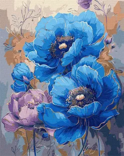 Картина за номерами - Симфонія кольорів з фарбами металік ©victoria_art___