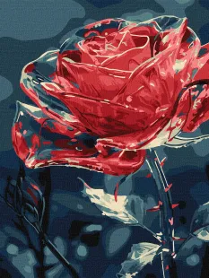 Картина за номерами - Кришталева квітка ©art_selena_ua