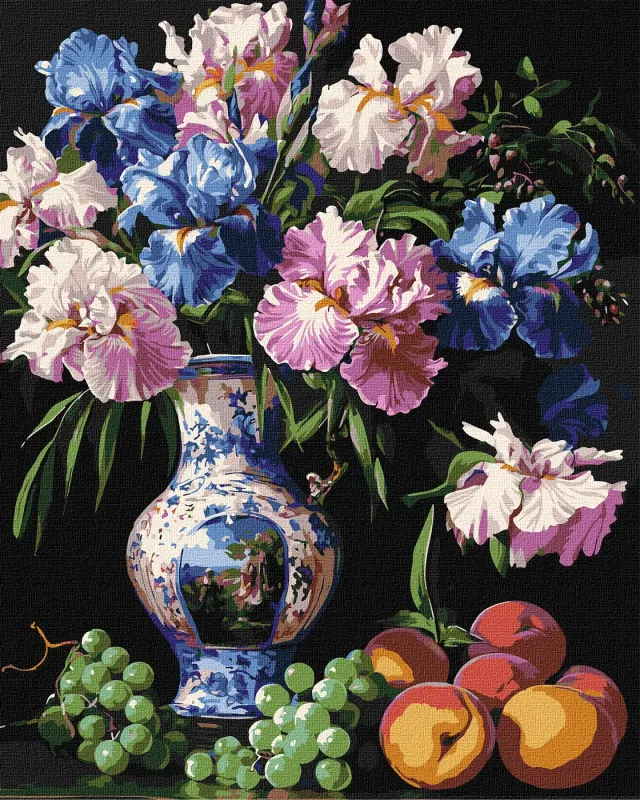 Painting by numbers - The beauty of irises ©sophiia_іllustrations