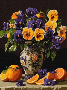 Painting by numbers - Sophisticated violets ©sophiia_іllustrations