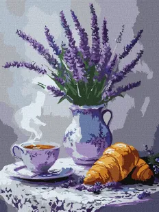 Painting by numbers - Lavender Still Life ©art_selena_ua
