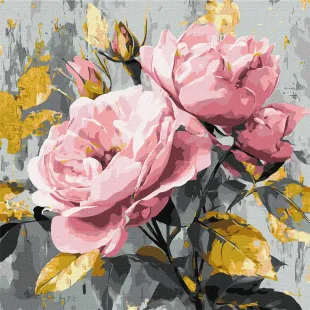 Картина за номерами - Делікатна краса з фарбами металік ©art_selena_ua