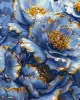 Painting by numbers - Golden peony petals with extra metallic paints ©art_selena_ua