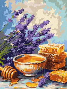 Картина за номерами - Лаванда та мед ©art_selena_ua