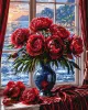Painting by numbers - Purple flowers in a vase ©art_selena_ua