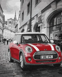 Картина за номерами - Mini Cooper