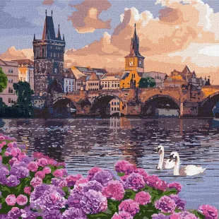 Painting by numbers - An enchanting city 