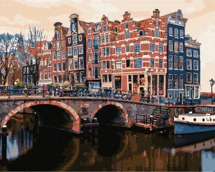 Painting by numbers - Charming Amsterdam