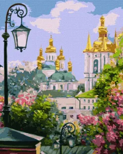 Картина за номерами - Київ золотоверхий навесні ©Kateryna Lisova