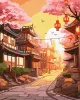 Painting by numbers - Japanese street ©art_selena_ua