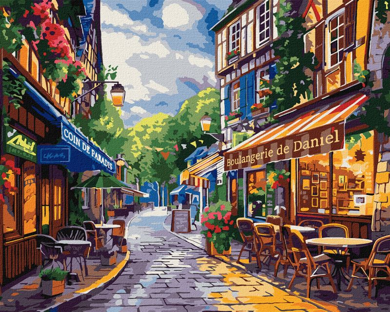 Картина по номерам - Улочка во Франции ©art_selena_ua
