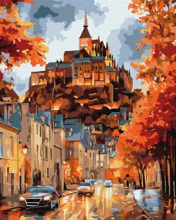 Картина за номерами - Осіннє містечко ©art_selena_ua