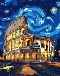 Painting by numbers - A night in Rome ©art_selena_ua