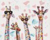 Painting by numbers - Funny giraffes 