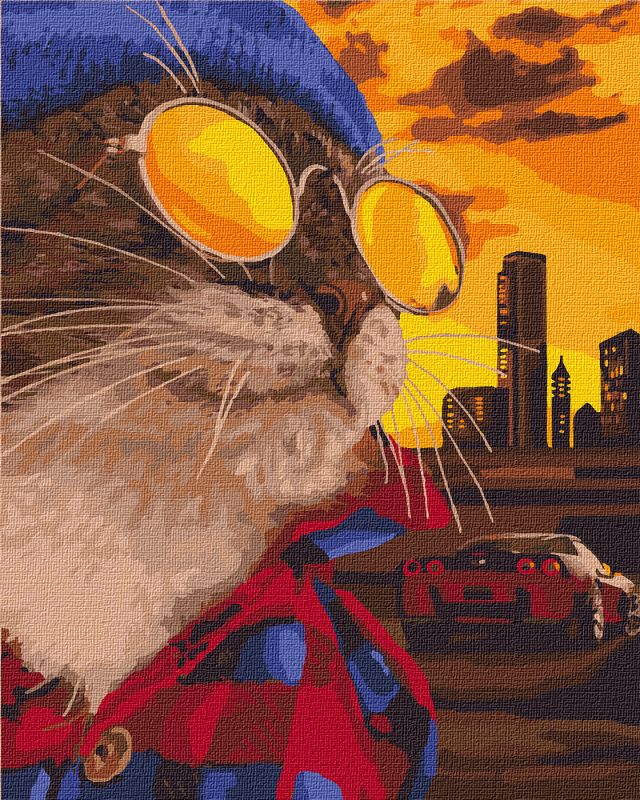 Painting by numbers - Impudent cat 
