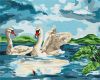 Painting by numbers - At a lake 