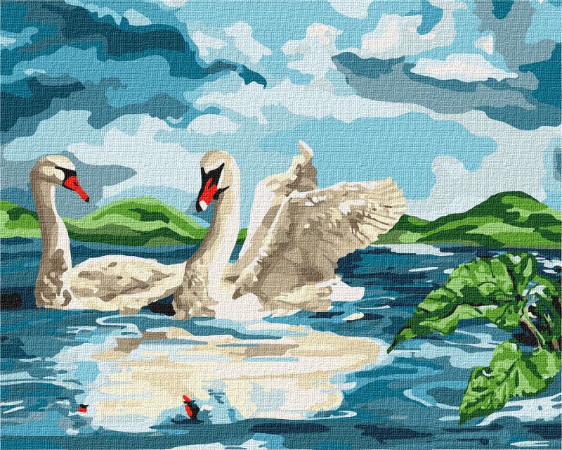 Painting by numbers - At a lake 