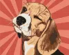 Painting by numbers - Beagle pop art 