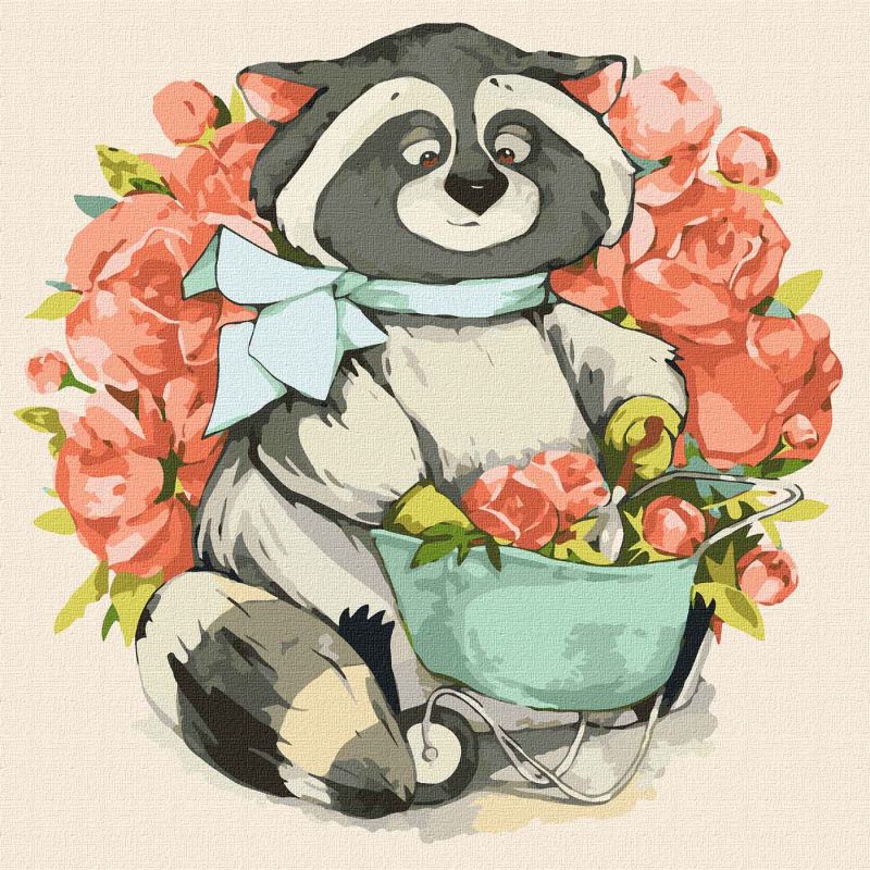 Painting by numbers - Little florist