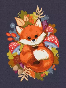 Painting by numbers - Little fox