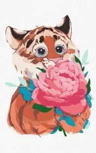 Painting by numbers - Flowers for mom