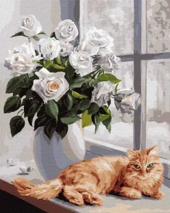 Painting by numbers - Coziness at home