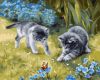 Painting by numbers - Cats in the garden ©Julia Tomesko