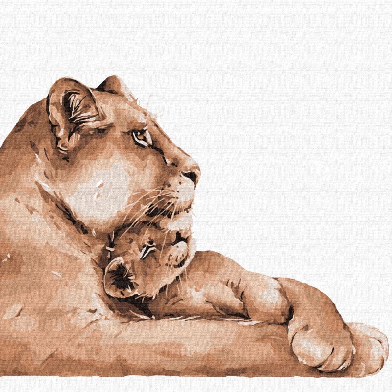 Painting by numbers - Mom's love