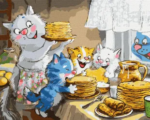 Картина за номерами - Солодкі млинці ©Ірина Зенюк