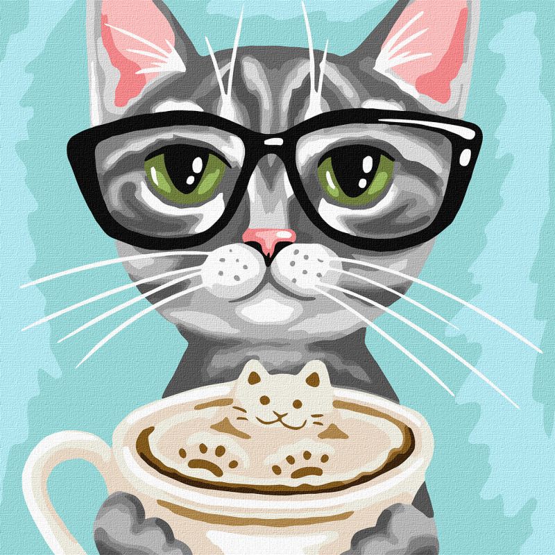 Painting by numbers - Invitation to coffee
