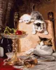 Painting by numbers - Cheese Lovers ©Henriette Ronner-Knip