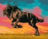 Painting by numbers - Majestic mustang