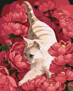 Картина за номерами - Грайлива киця ©Kira Corporal