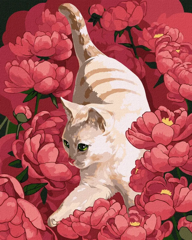 Картина по номерам - Игривая кошка ©Kira Corporal