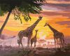 Painting by numbers - A family of giraffes ©ArtAlekhina