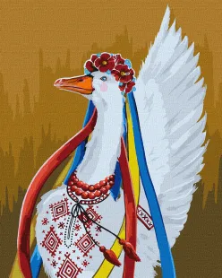 Картина за номерами - Патріотична гусочка ©Світлана Теренчук