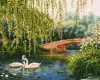 Painting by numbers - Swans on the lake ©Sergey Lobach