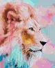 Painting by numbers - Pink Lion ©Ira Volkova