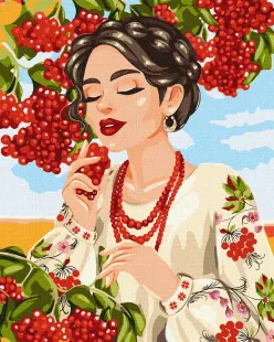 Картина за номерами - Червона калина ©krizhanskaya