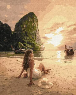 Картина за номерами - Закохана у море