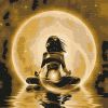 Painting by numbers - Harmony with a metallic paint 