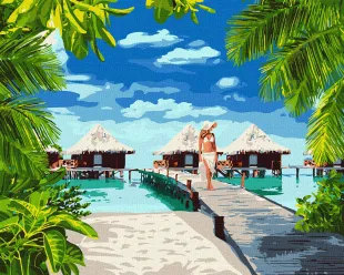 Painting by numbers - Holidays in the Maldives