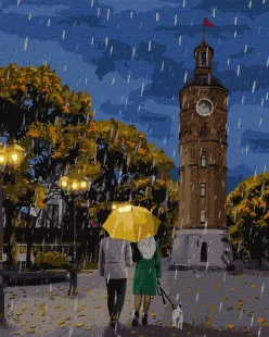 Картина за номерами - Гуляючи під дощем