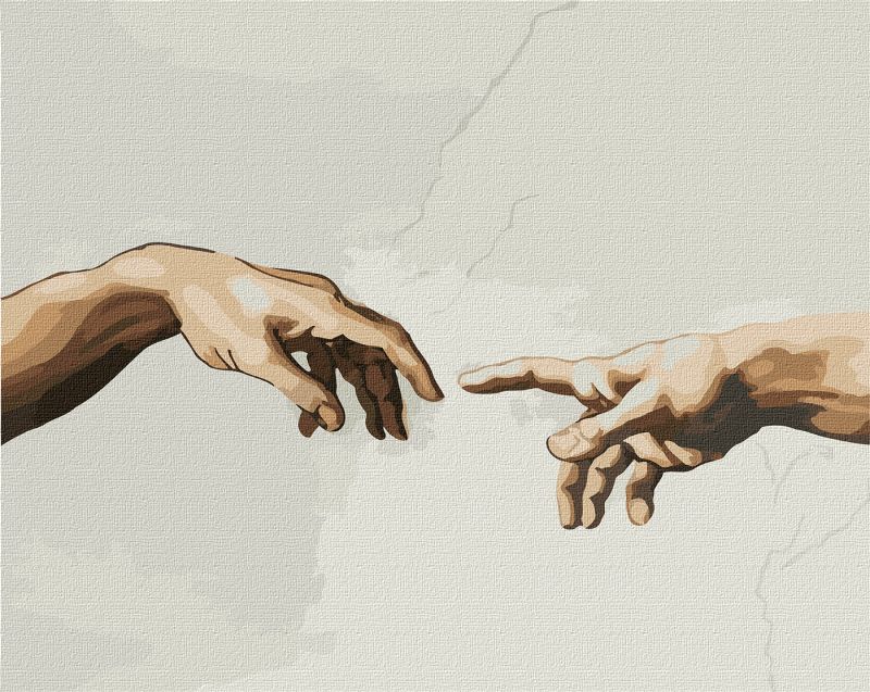 Картина по номерам - Создание Адама ©Микеланджело