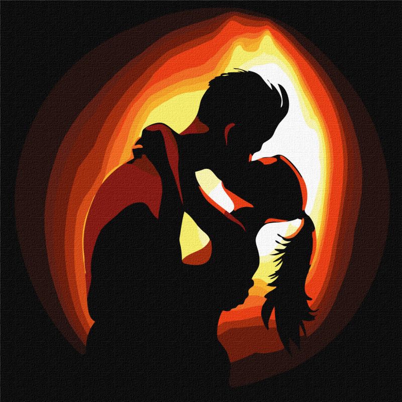 Painting by numbers - Flame of love